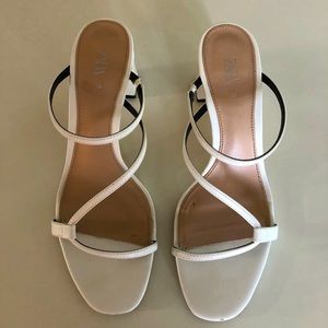Zara white sandals. Size 7.5